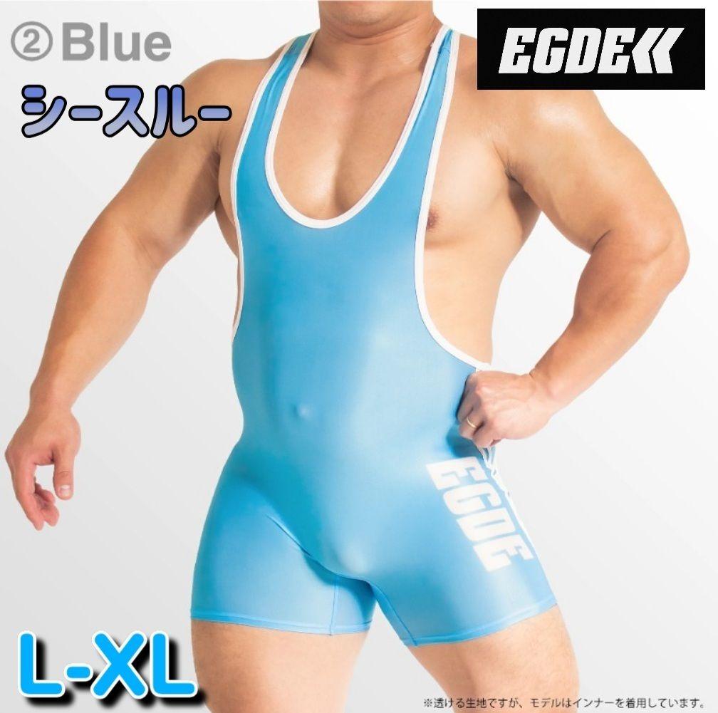 EGDE VLW AIR SINGLET L-XL Blue シースルー 極薄