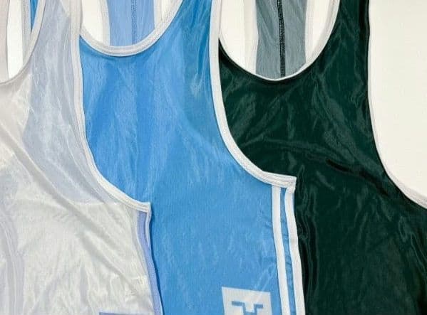 EGDE VLW AIR SINGLET L-XL Blue シースルー 極薄