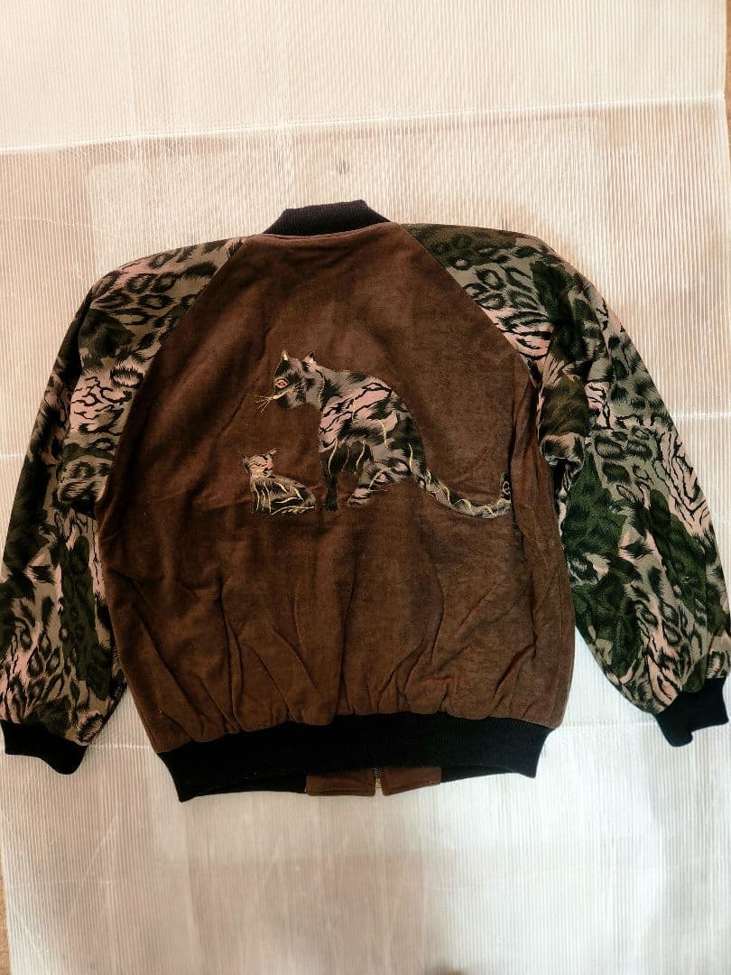 ハンドメイド　別珍　ボンバージャケットスカジャン