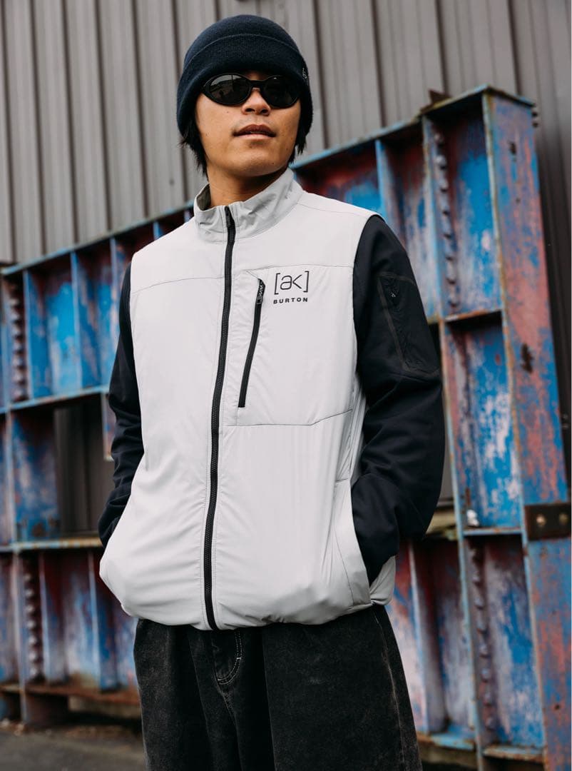 スノーボード FRAGMENT Burton [ak] Helium Vest Grey S
