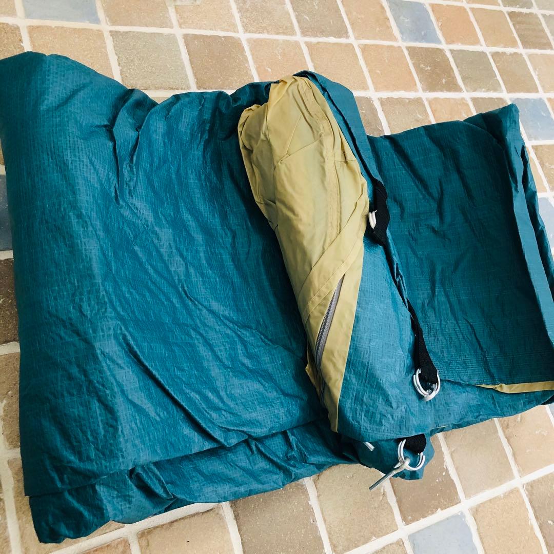 CAPTAIN STAG テント一式　収納バッグ付き　ダークグリーン　5〜6人用