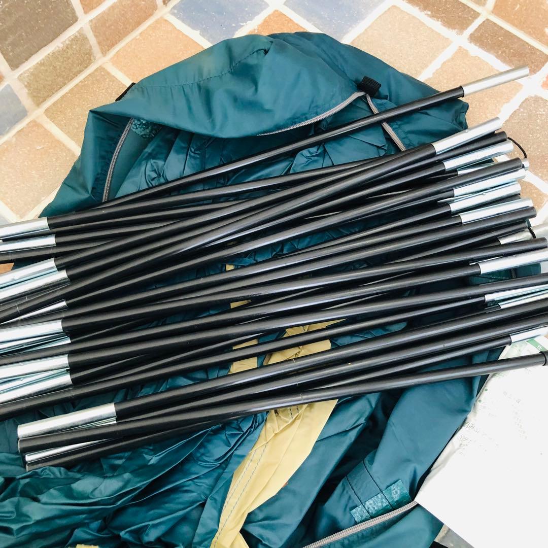 CAPTAIN STAG テント一式　収納バッグ付き　ダークグリーン　5〜6人用