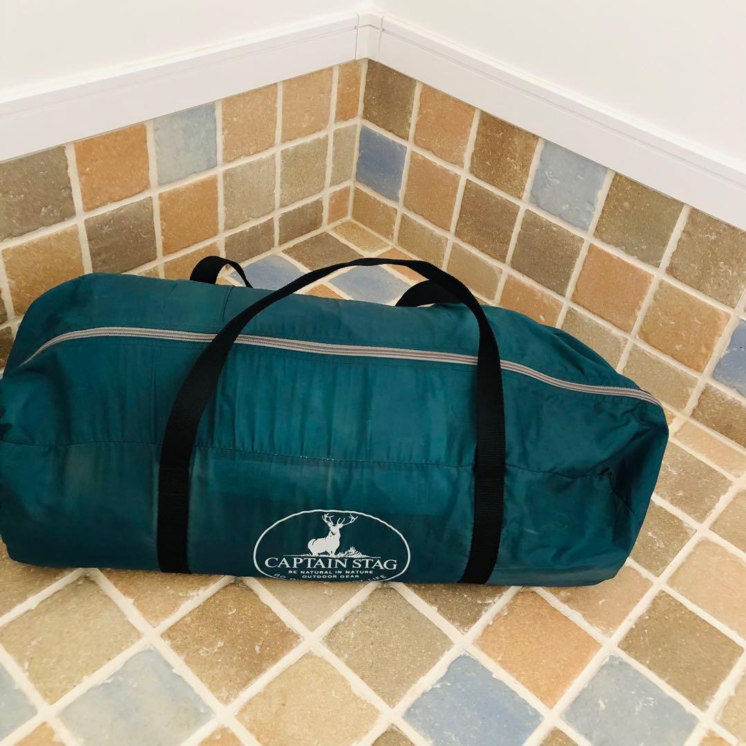 CAPTAIN STAG テント一式　収納バッグ付き　ダークグリーン　5〜6人用