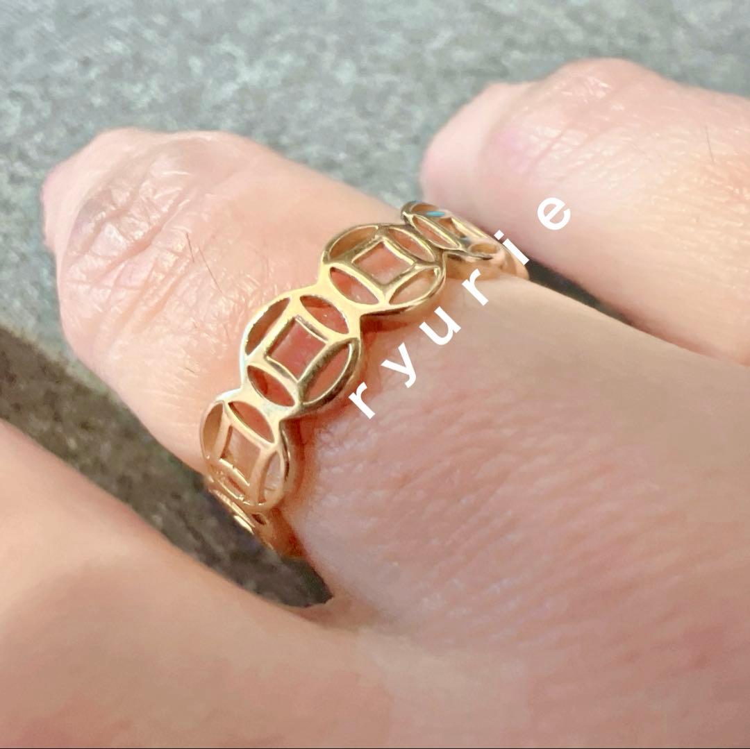 18金K18リングMONEY CATCHER ユニセックス マネーキャッチャー