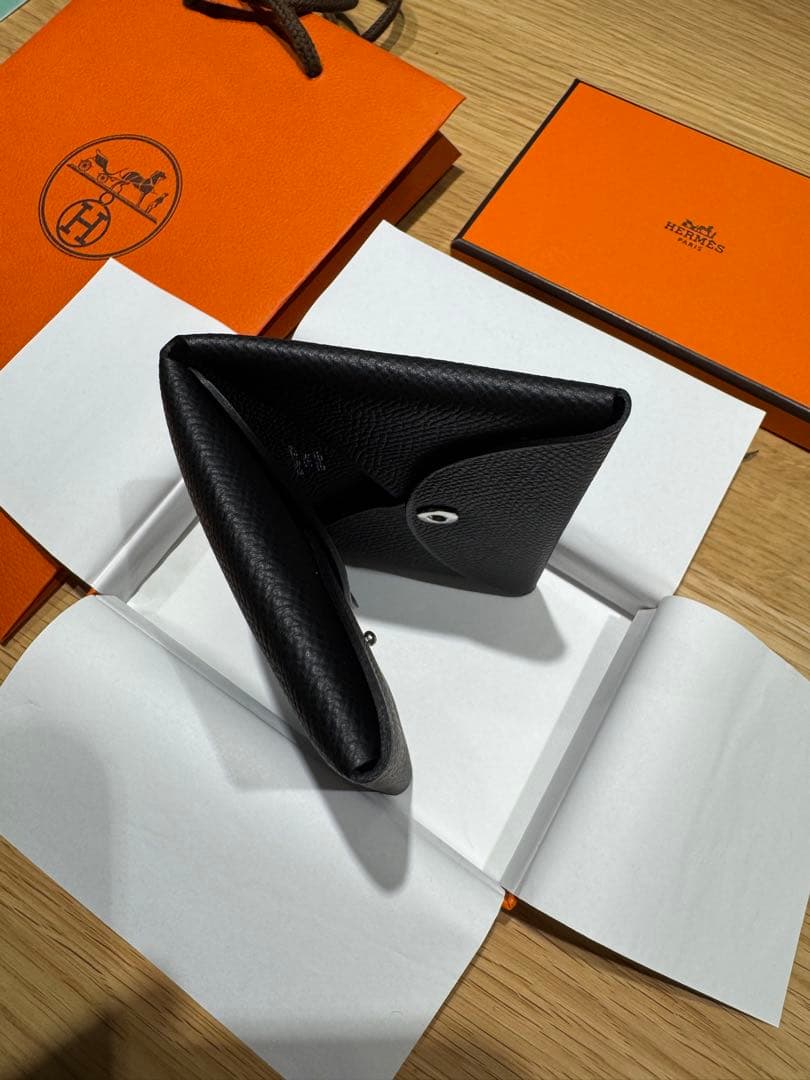 新品未使用　エルメス カルヴィデュオ エプソン ノワール 黒