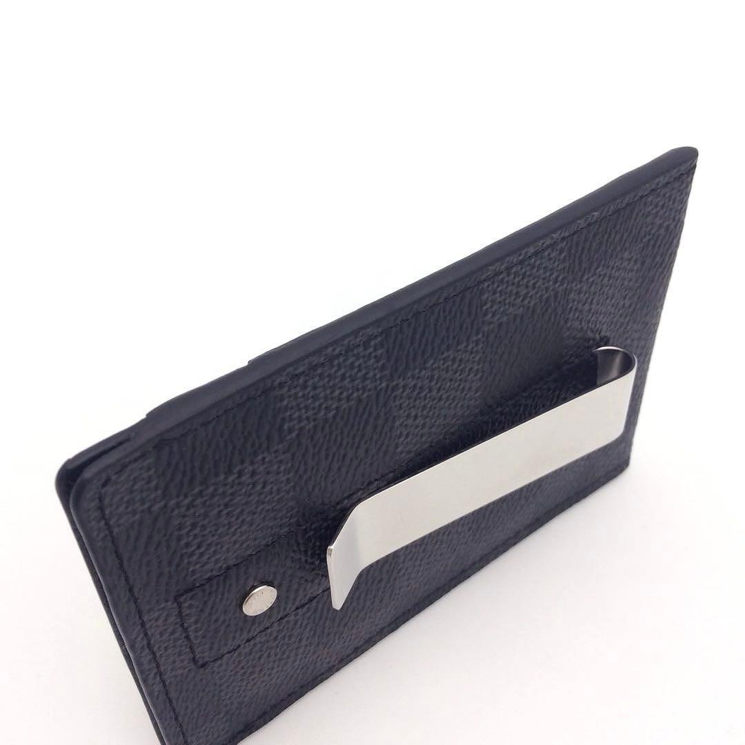 ルイヴィトン ダミエ グラフット マネークリップ カードケース メンズ パンス