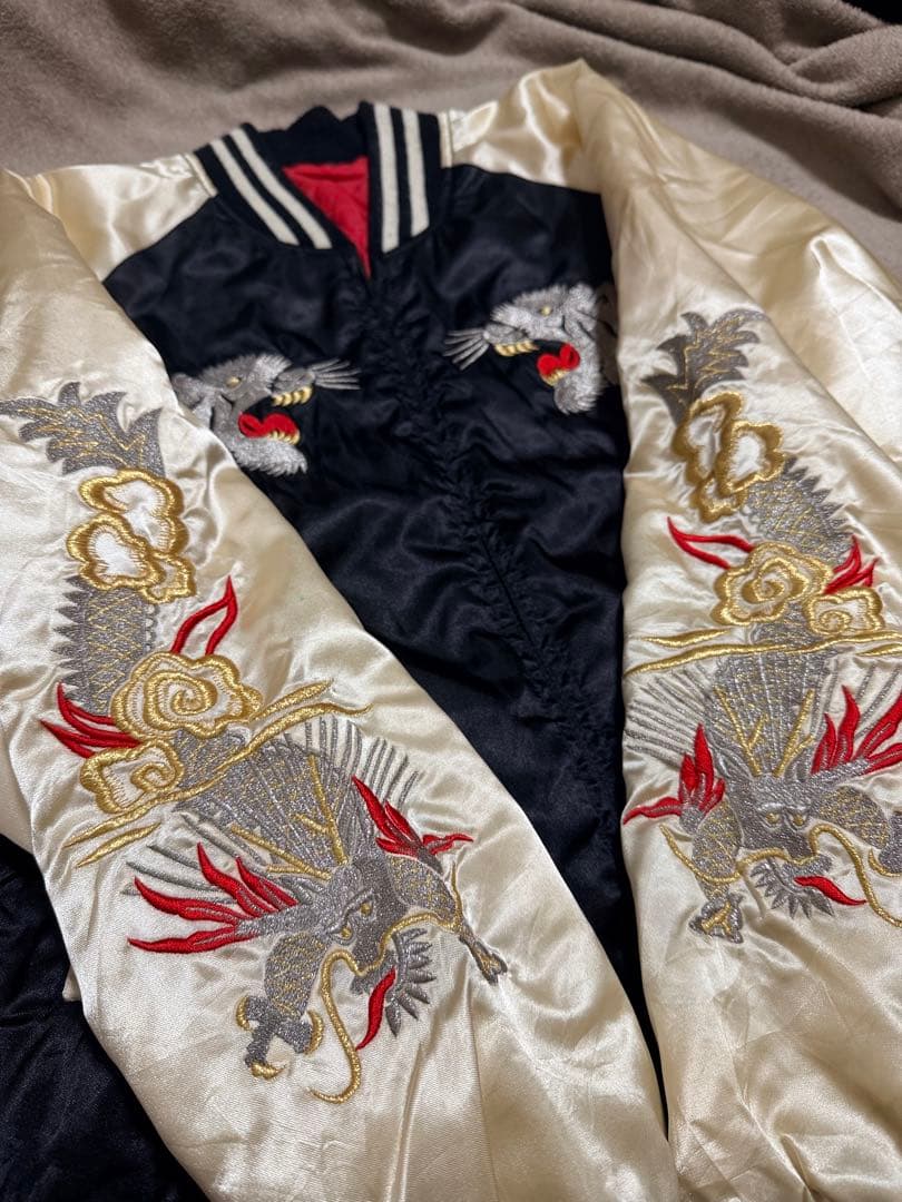 プリンス商会 Yokosuka 日本製 手作り vintage 虎龍 スカジャン