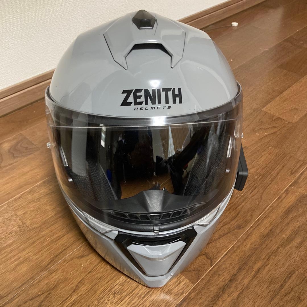 ZENITH システムヘルメット グレー　インカム無し　yj-21