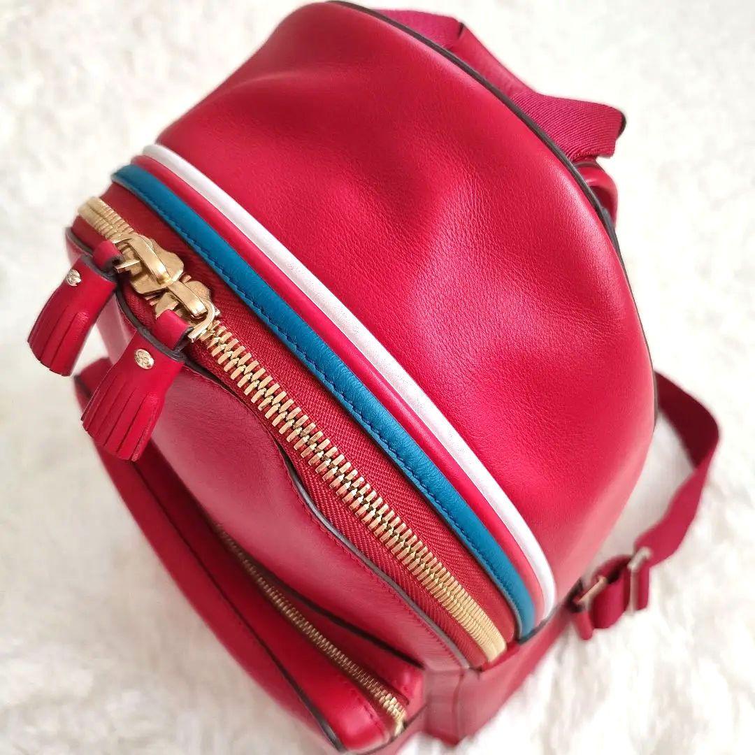 テ*ラ様 【アニヤハインドマーチ】レザー バックパックリュック スマイル ウィン