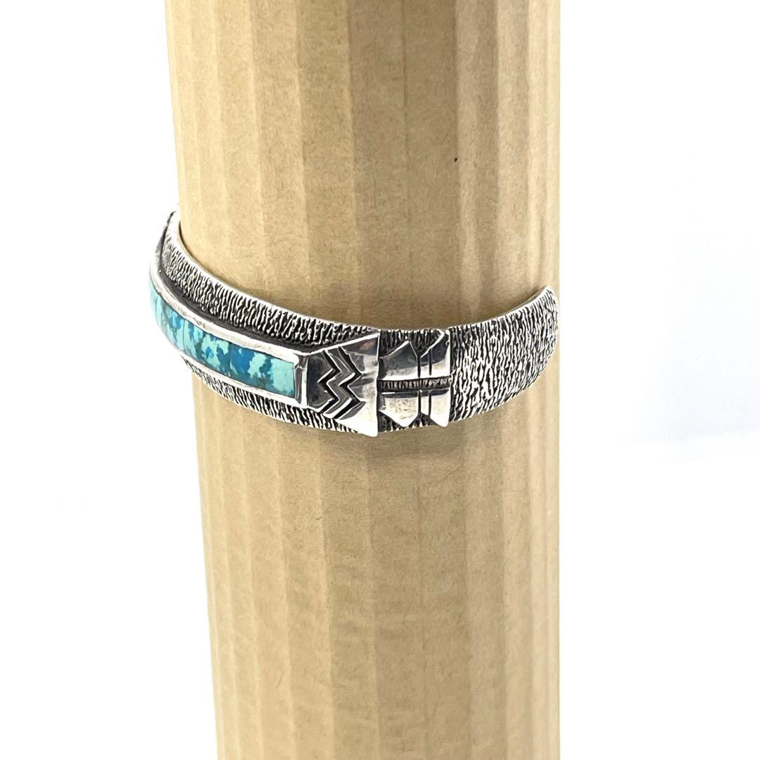 nn ●HOPI・ホピ族ココペリ●ターコイズ●シルバーバングル●ビンテージ