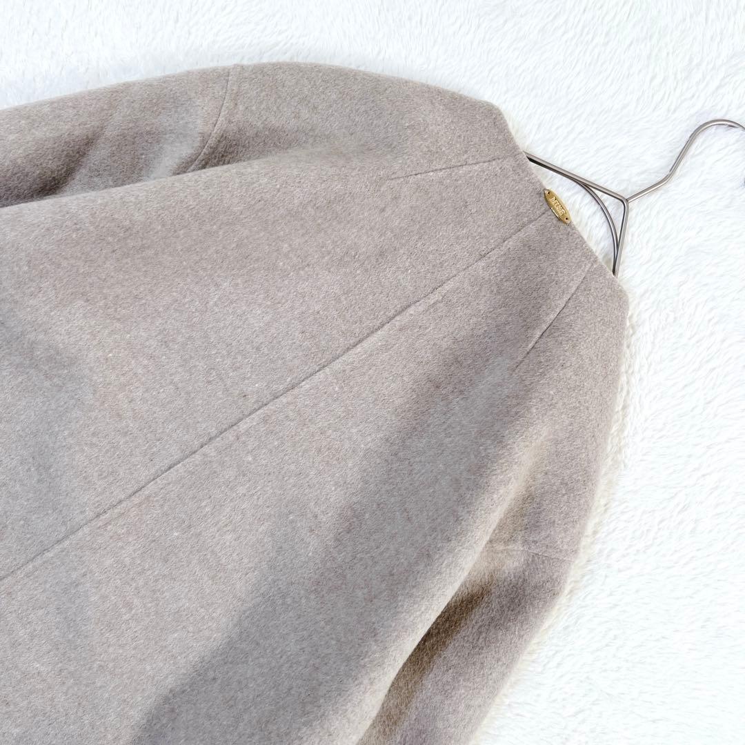 ドゥーズィエムクラス victorian リバーコート ノーカラー ベージュ