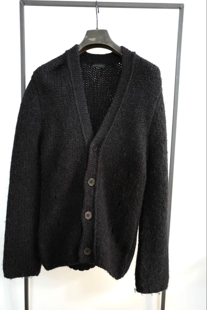 ANN DEMEULEMEESTER ブラックカーディガン XS