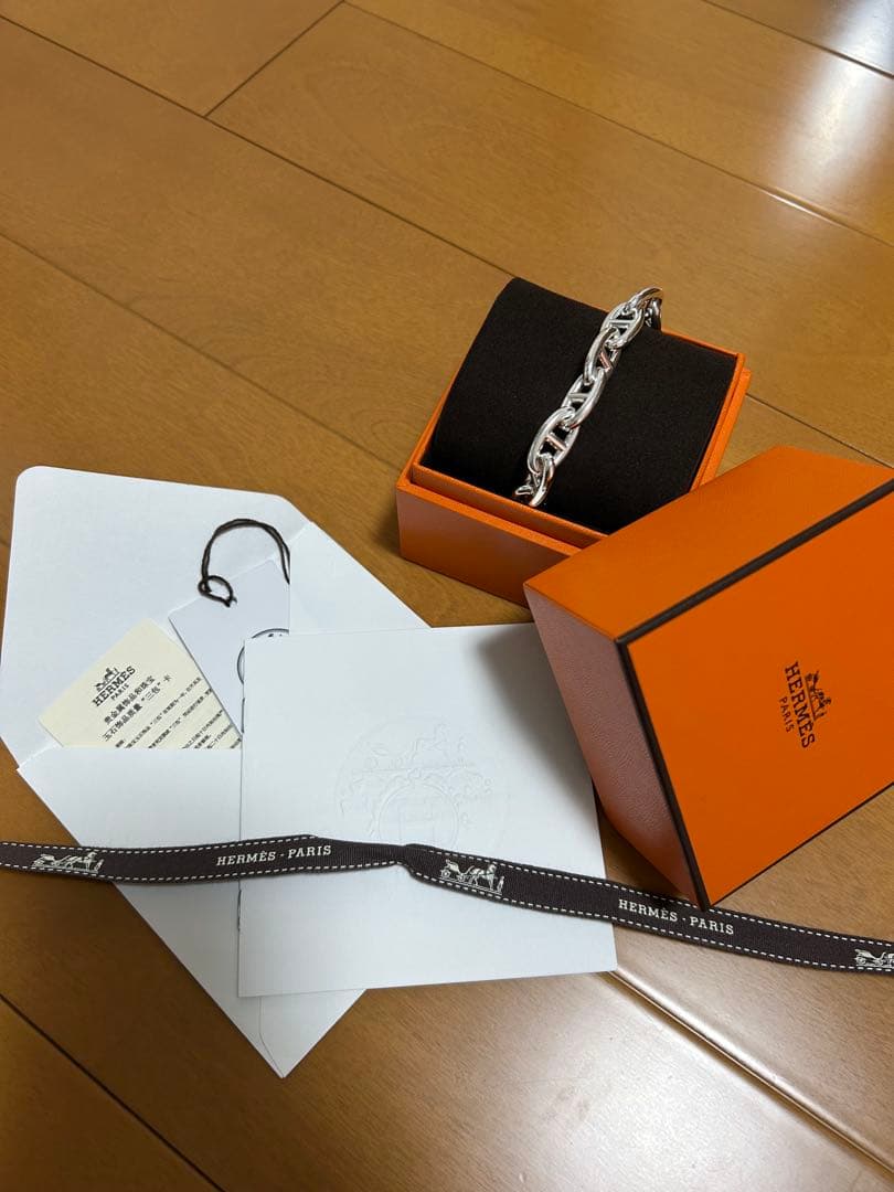 HERMES エルメス　シェーヌダンクル ブレスレット　GM 15コマ