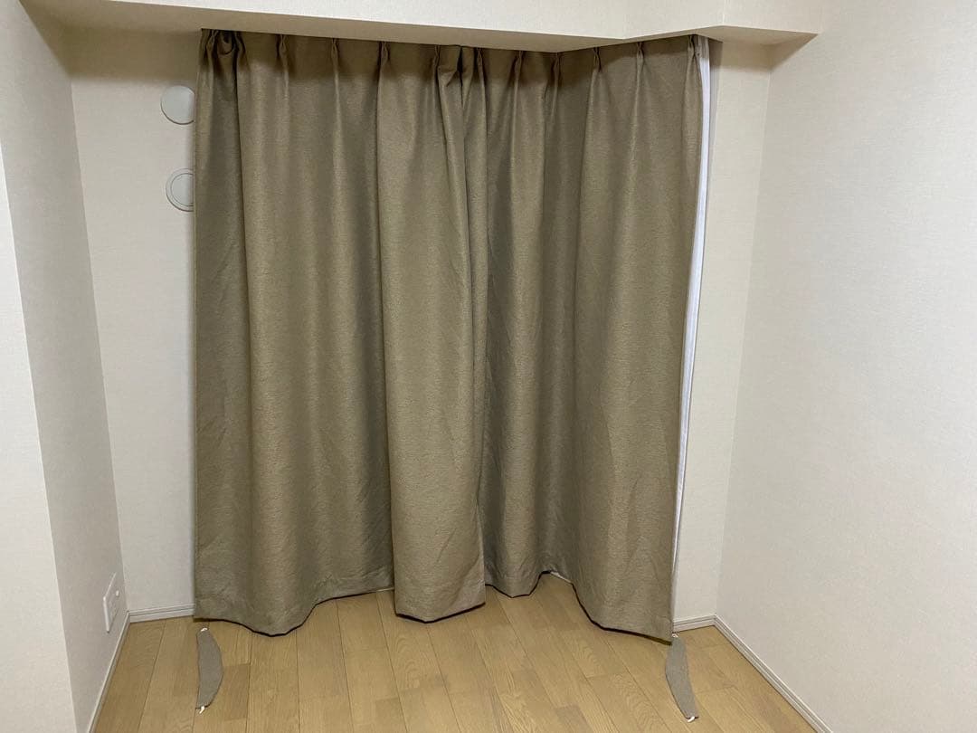 にぃ ！1級遮光カーテン長谷工施工野村不動産オハナ取り外したカーテンセット