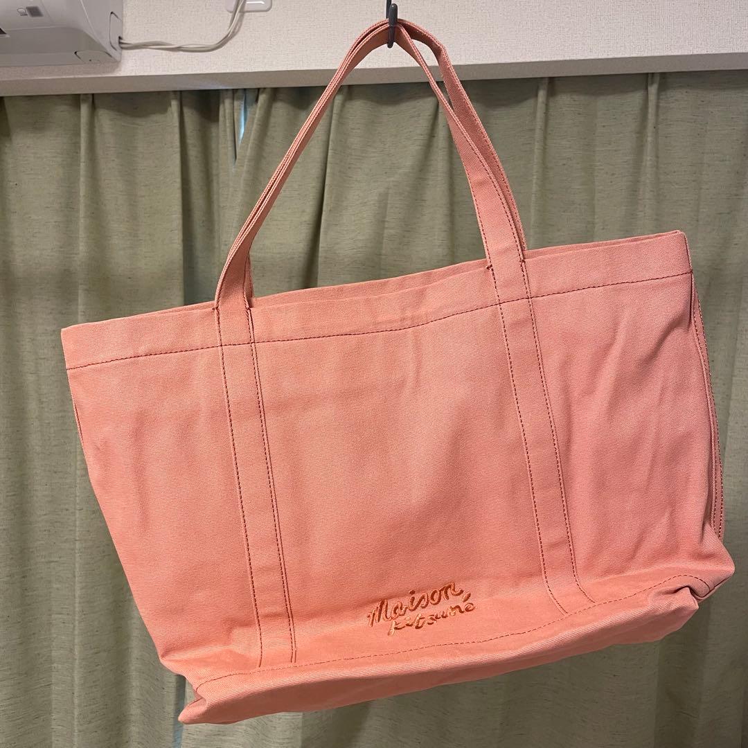 24時間以内発送　メゾンキツネ トートバッグ　美品　正規品　ピンクベージュ