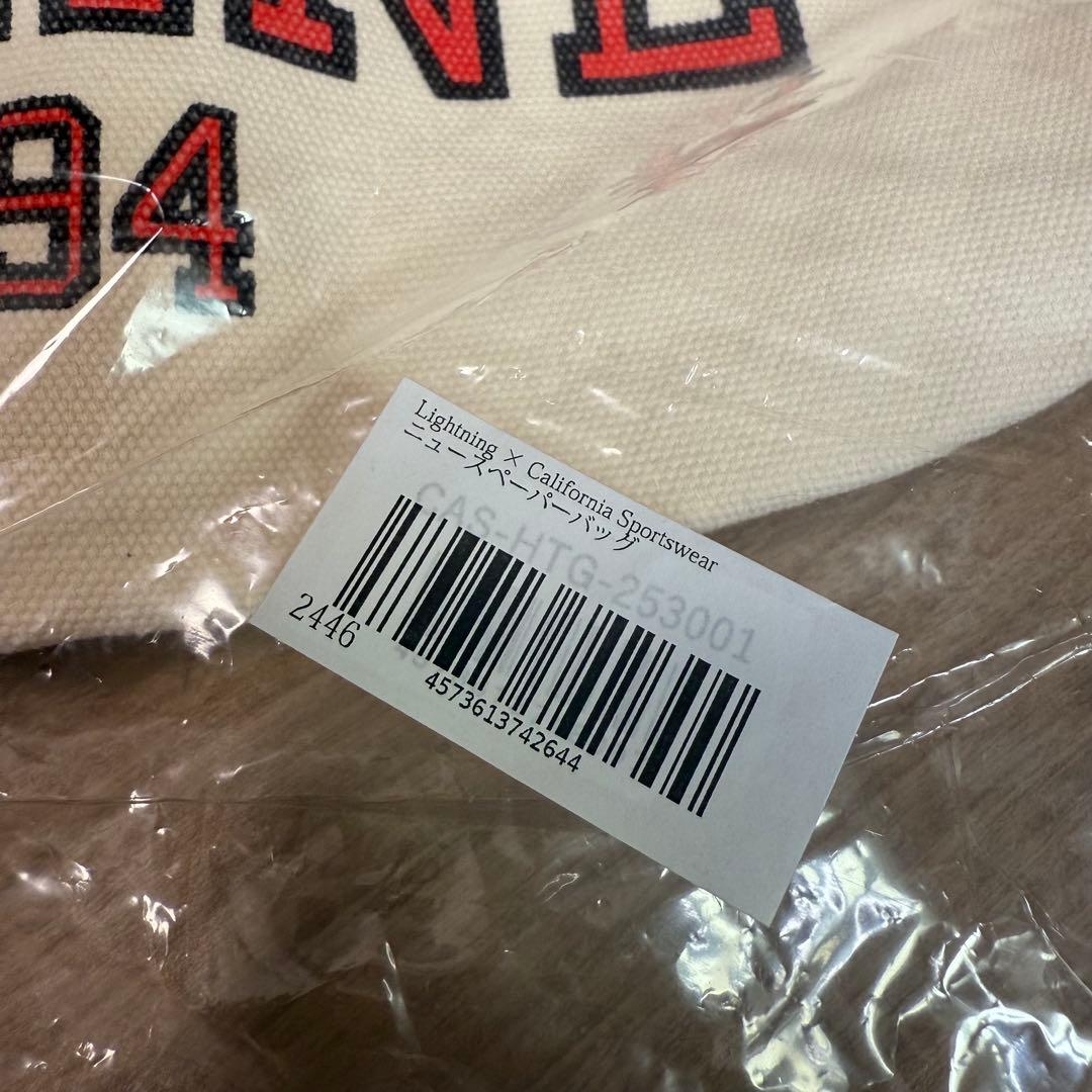 新品未使用品Lightning × California ニュースペーパーバッグ