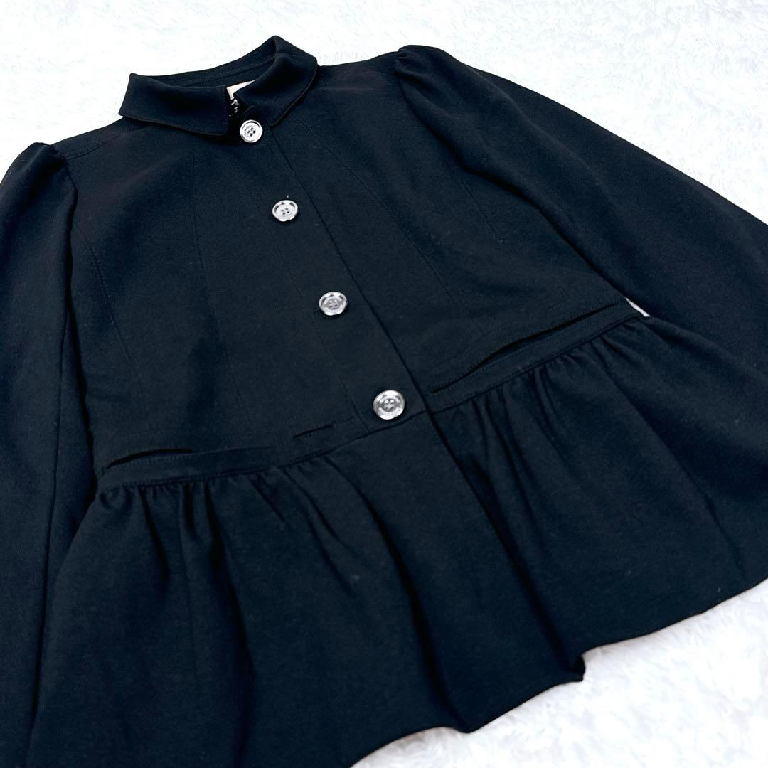 【美品】BURBERRY ノバチェック ショートコート ブラック 薄手 トレンチ