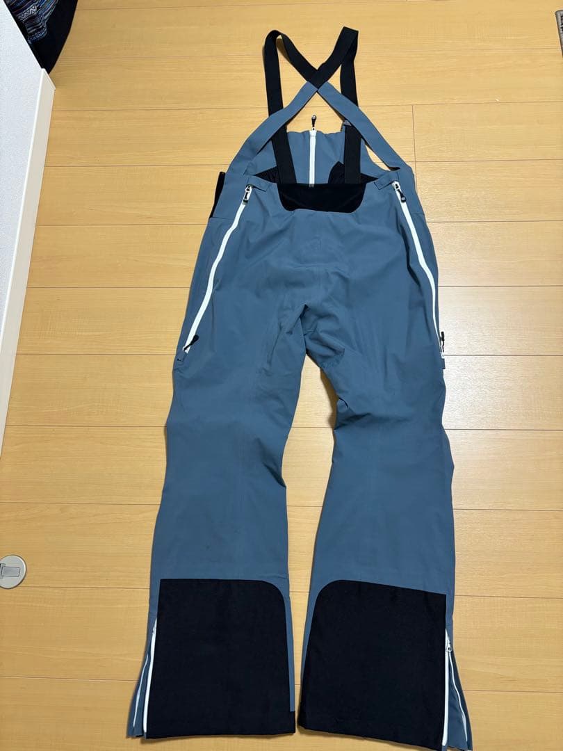 アンファッジ unfudge SMOKE BIB PANTS ブルーグレー　 Ｍ