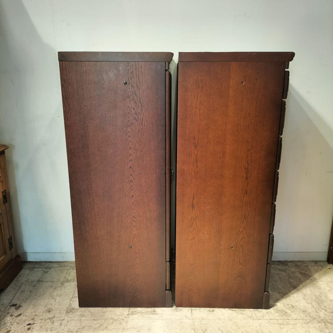 M♦ぽぽ送料込IDF太田長　Atlanta　7段チェストキャビネット　栗材