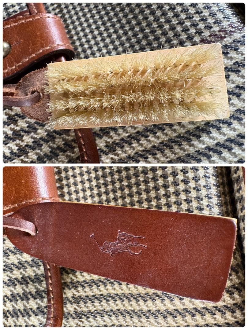 ヴィンテージ ラルフローレン 千鳥格子 チェック ボストンバッグ POLOレトロ