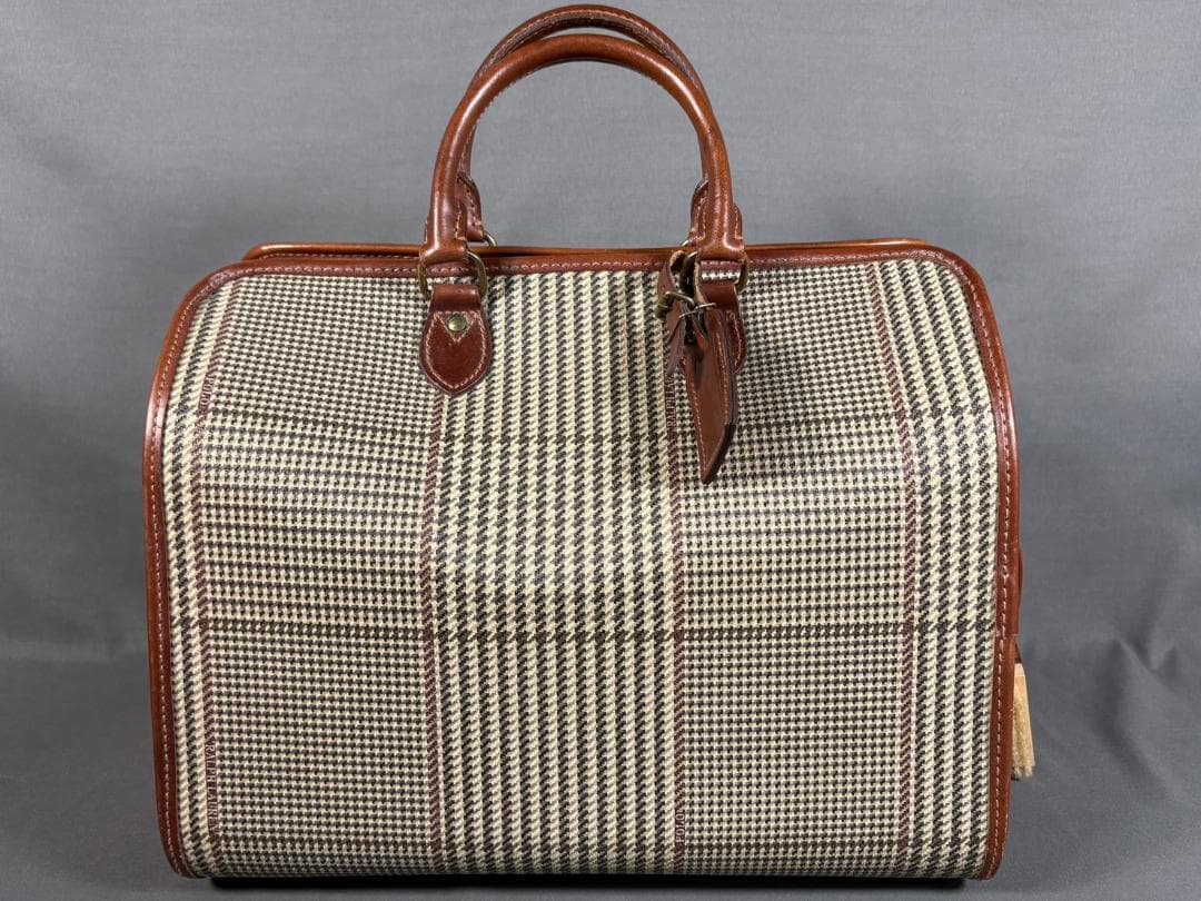 ヴィンテージ ラルフローレン 千鳥格子 チェック ボストンバッグ POLOレトロ