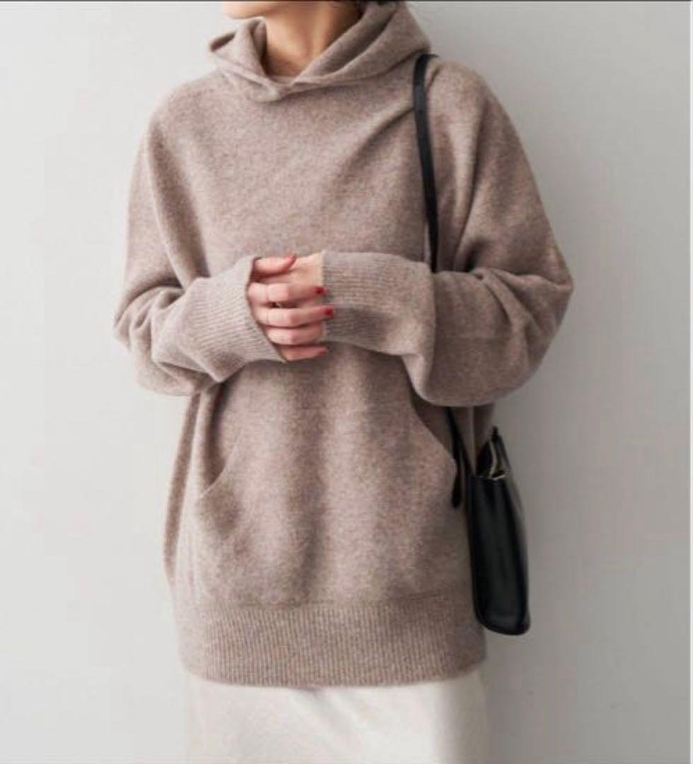 【新品】Spick&Span フーディーニットプルオーバー