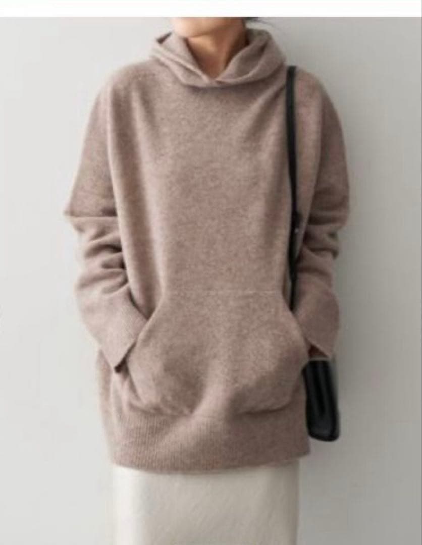 【新品】Spick&Span フーディーニットプルオーバー