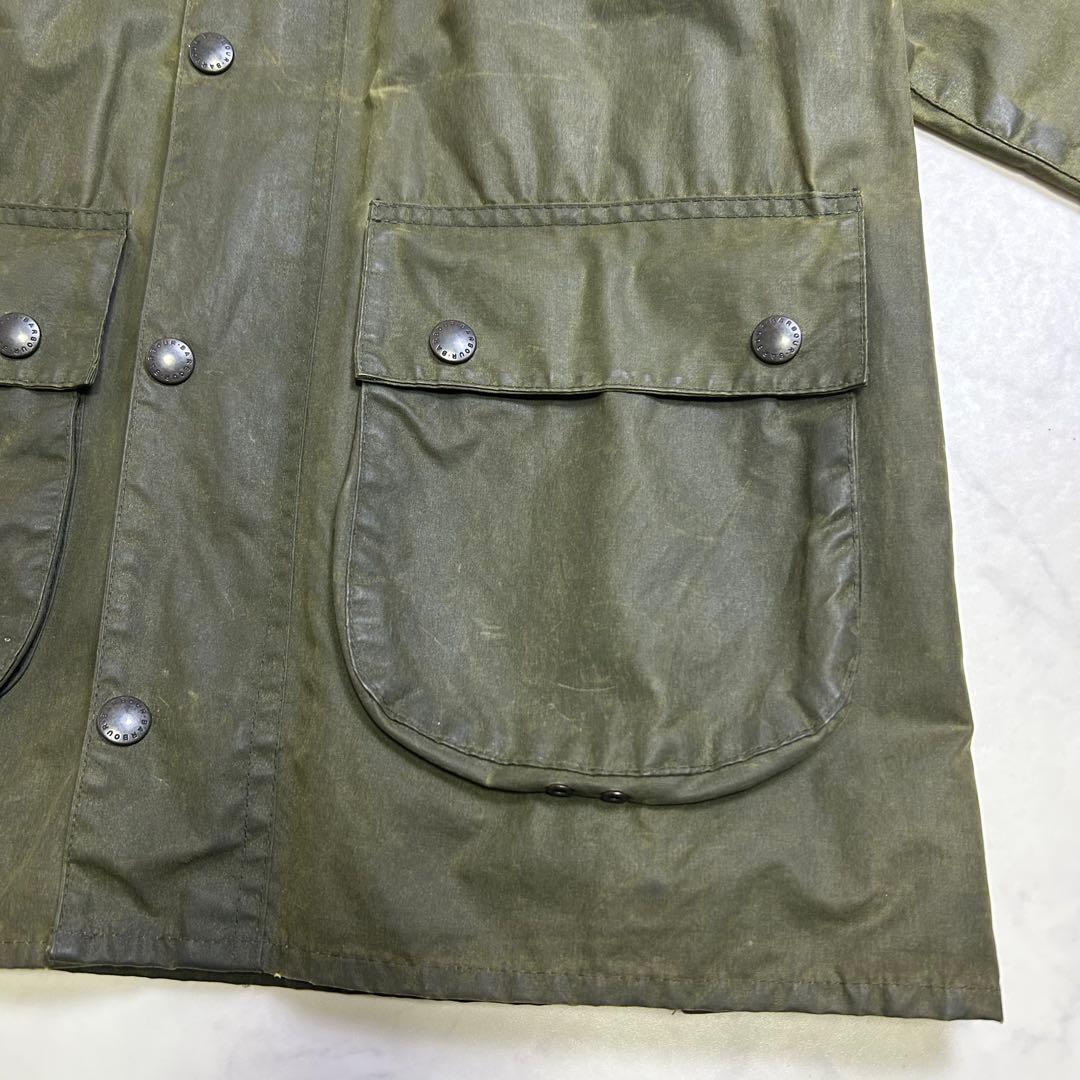 【88年製】BARBOUR BEDALE 4ポケット 旧3ワラント 36 セージ