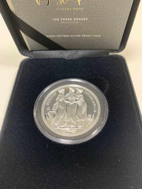 セントヘレナ スリーグレイセス クラウン復刻試鋳銀貨プルーフ 2021