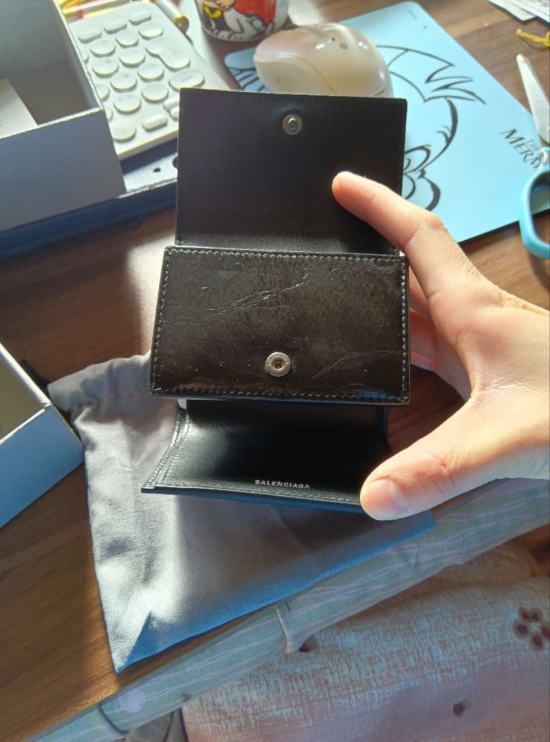 BALENCIAGA 三つ折り財布 黒