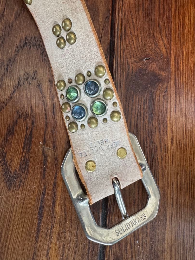 JEF GULLEA BELTS 装飾スタッズベルト