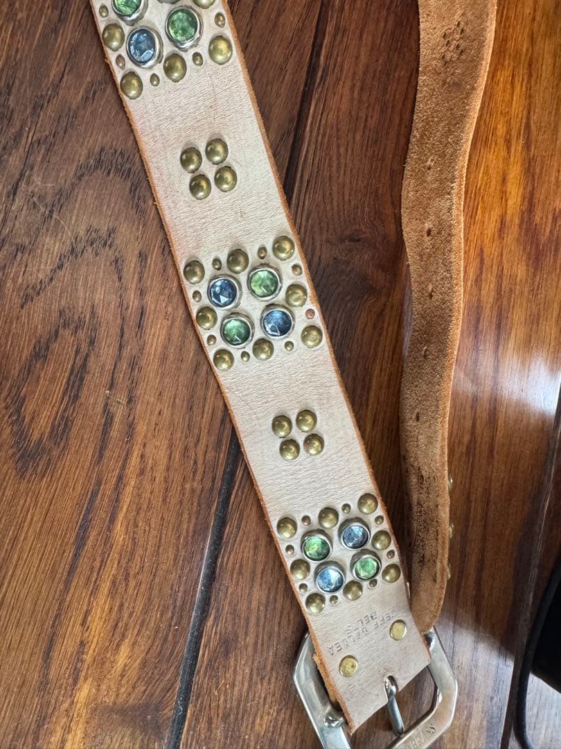 JEF GULLEA BELTS 装飾スタッズベルト