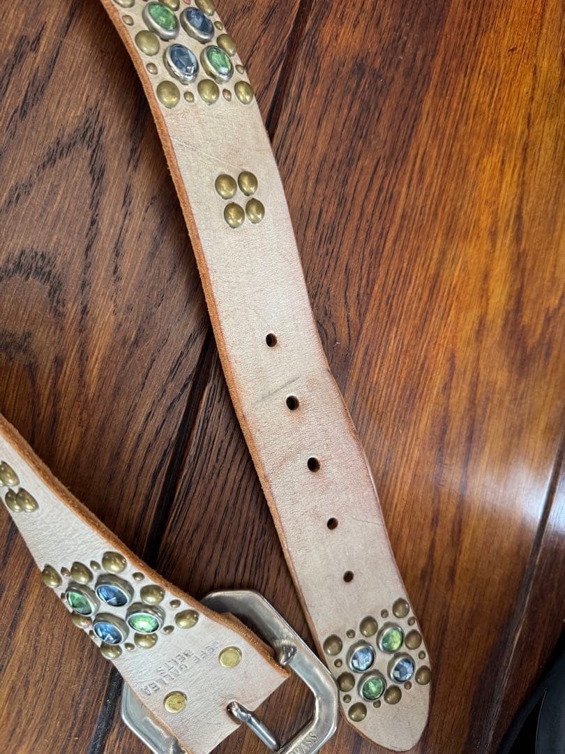 JEF GULLEA BELTS 装飾スタッズベルト