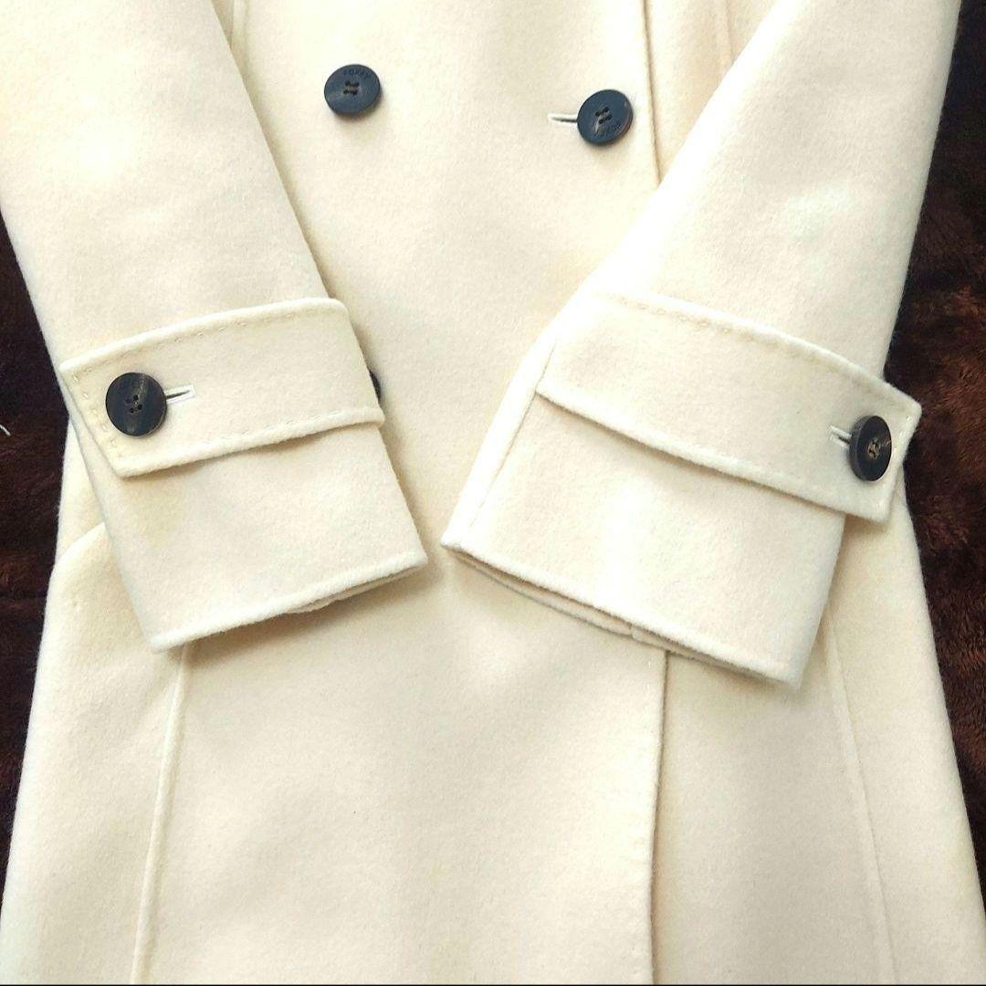 美品♡【FOXEY】カシミヤ100% チェスターコート クリーム 38