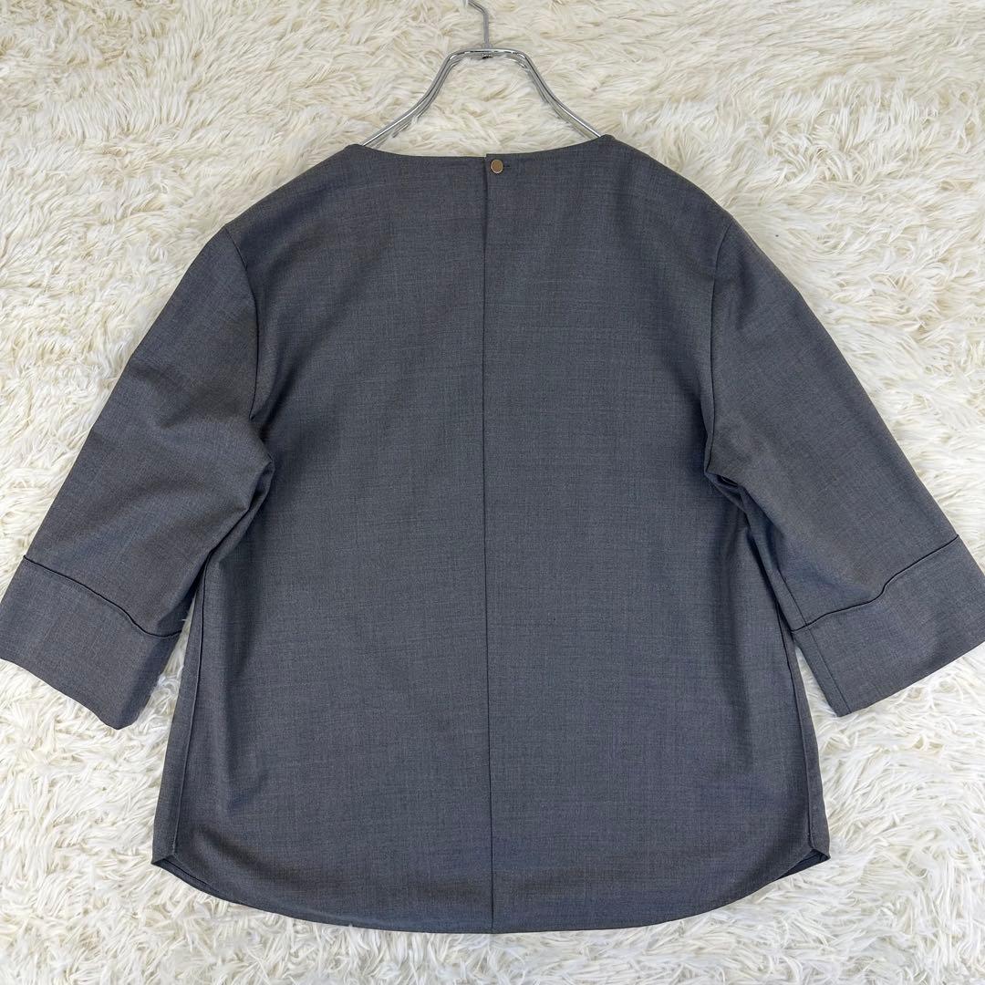 美品｜ 23区 スーツ セットアップ プルオーバー パンツ ウール グレー 38