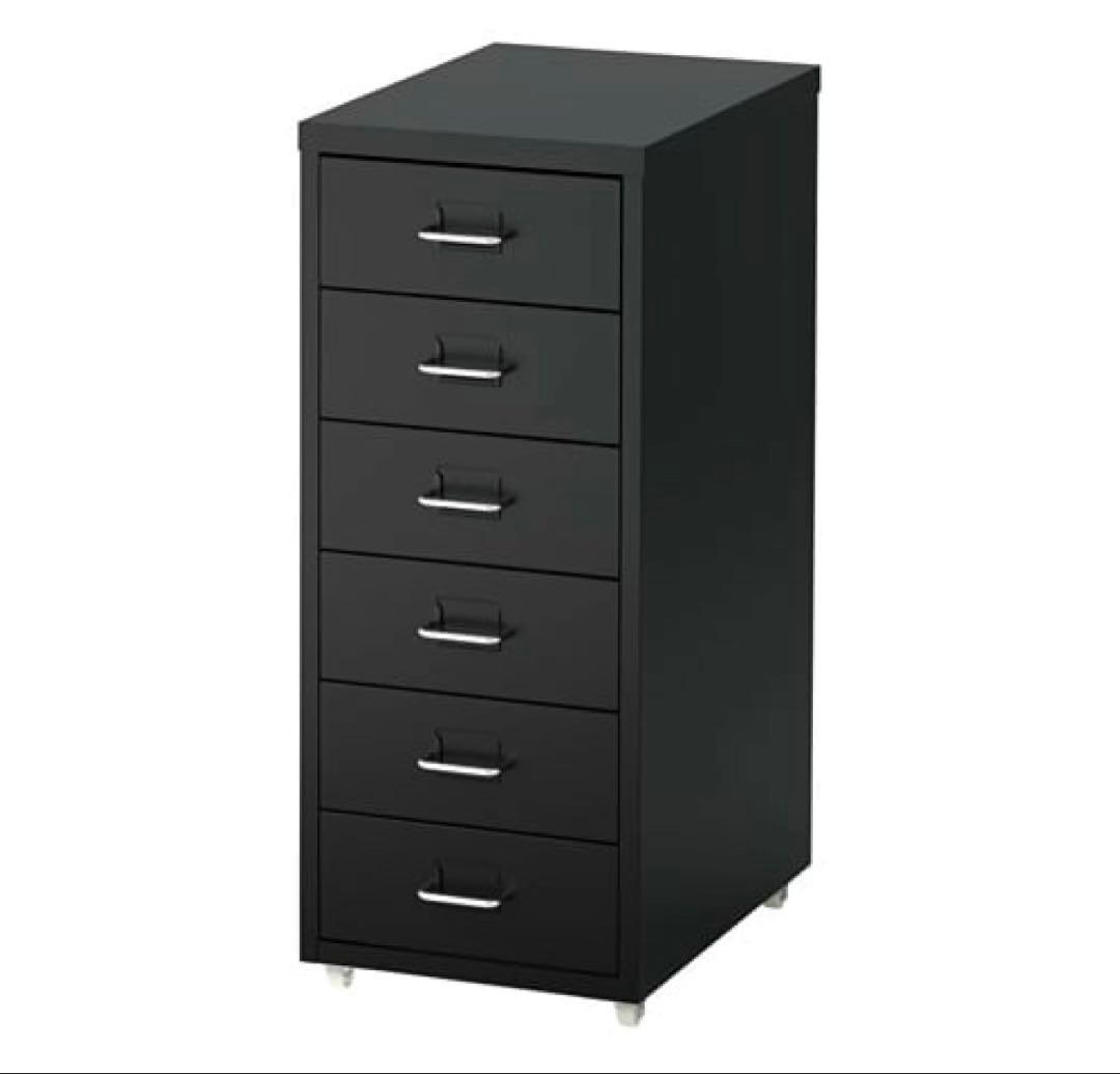 ⭐️IKEA HELMER ヘルメル⭐️スチールラック　棚　黒　ブラック　イケア