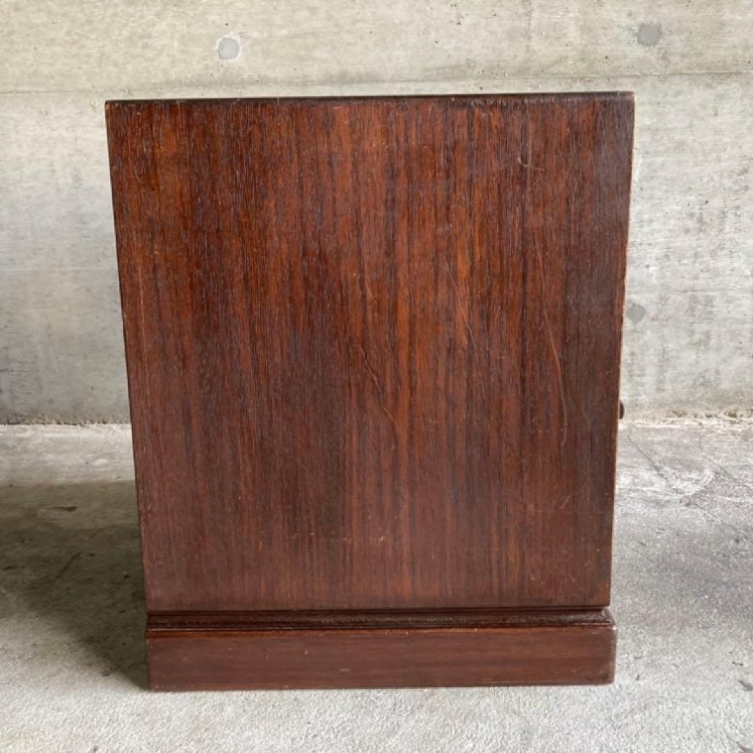 古い飾り棚 置物台 引き出し 収納 ラック チェスト キャビネット 木製 レトロ