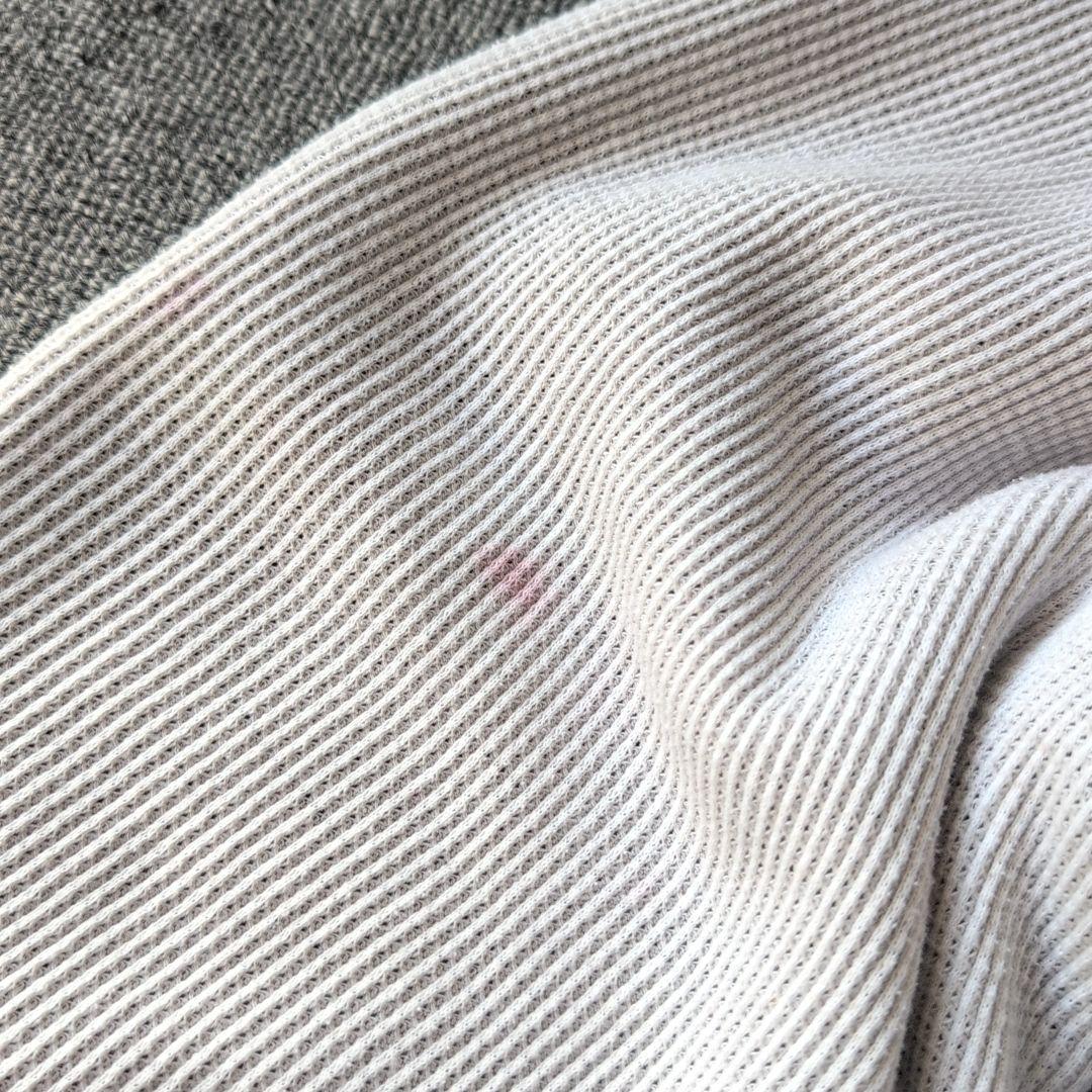 90s ダブルフェイス パーカー ハーフボタン サーマル 古着 XL オールド