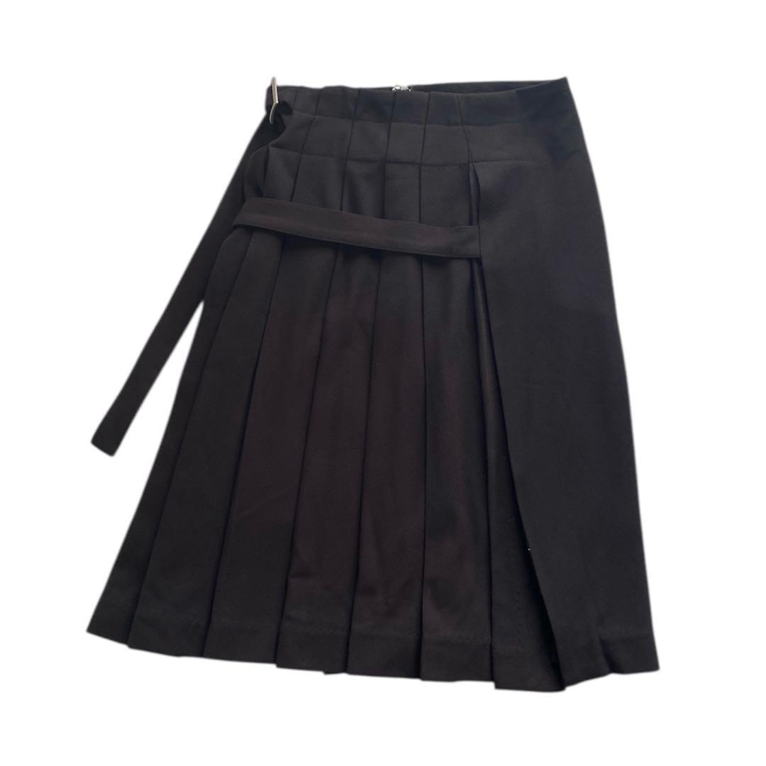 TELOPLAN obrecht skirt プリーツスカート ブラック