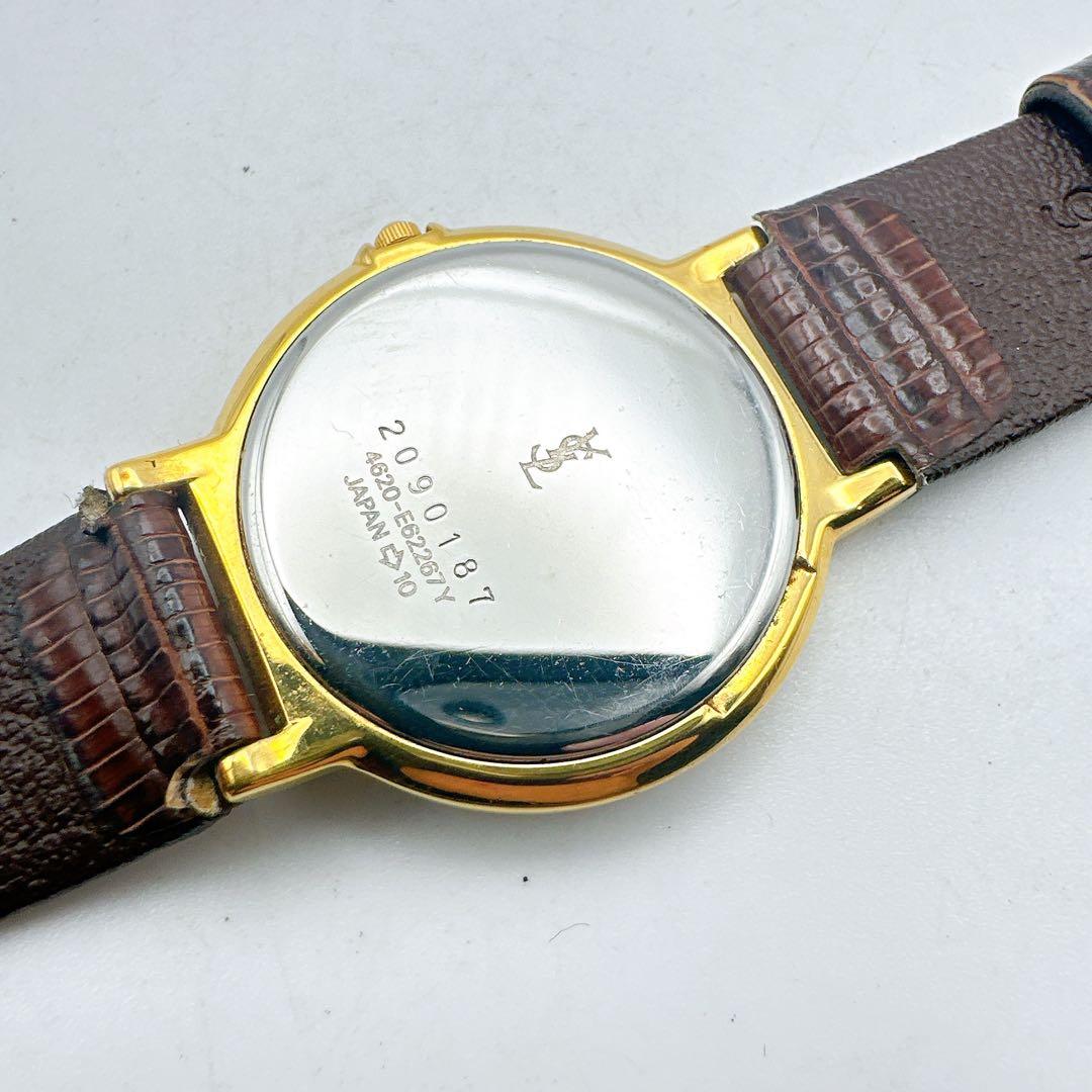 美品 稼動品 イヴサンローラン レディース腕時計 ゴールド レア キレイめ