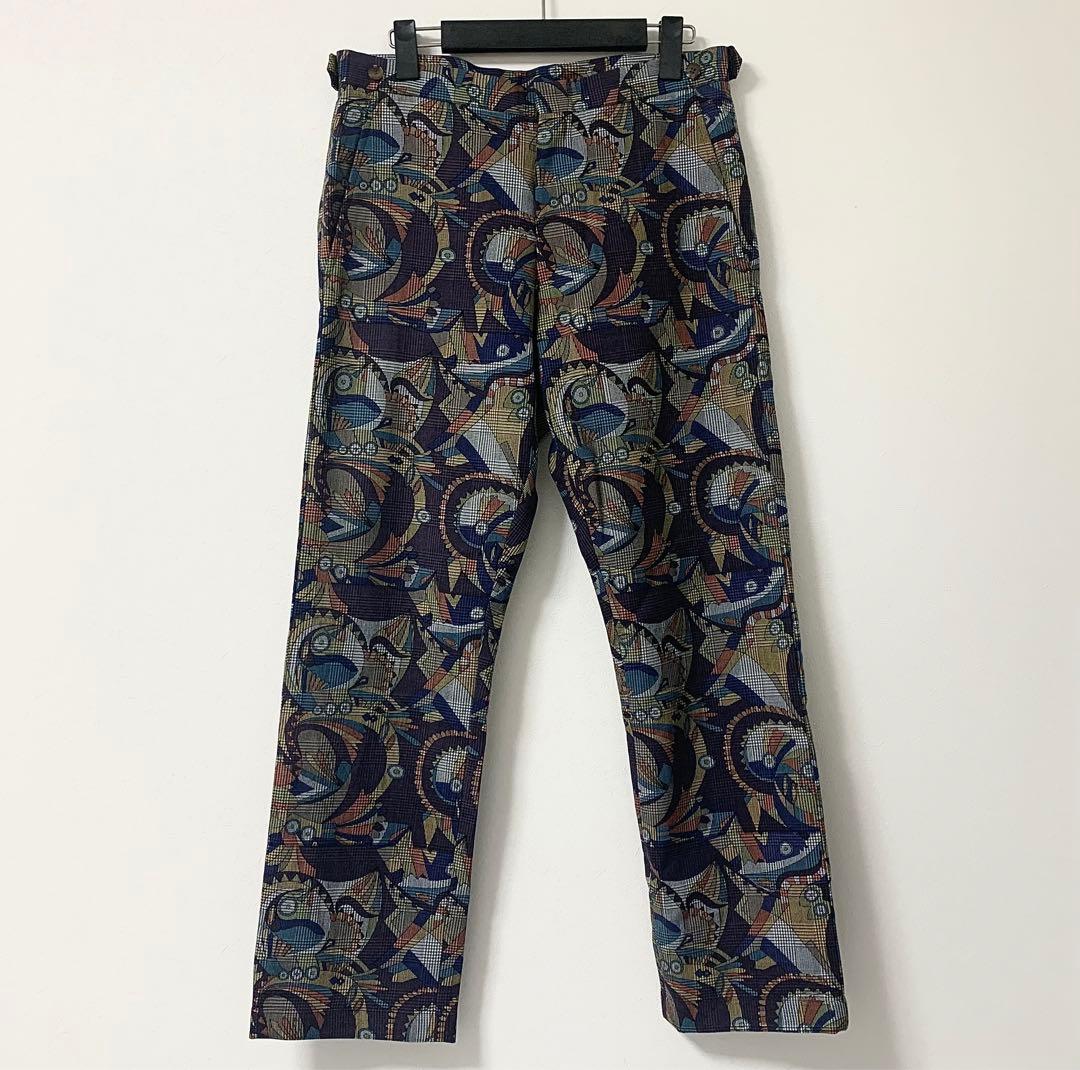 み*う様 コムデギャルソン オムプリュス サイケ期 総柄 デザイン スラックス