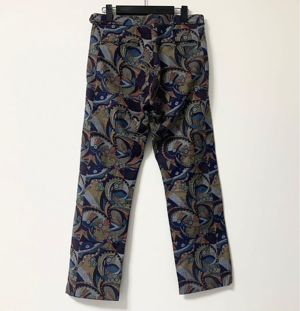 み*う様 コムデギャルソン オムプリュス サイケ期 総柄 デザイン スラックス