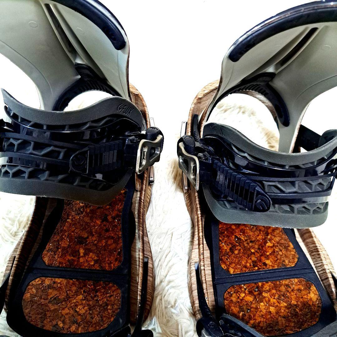 FLUX ビンディング Mサイズ 木目調　[美品] 限定カラー