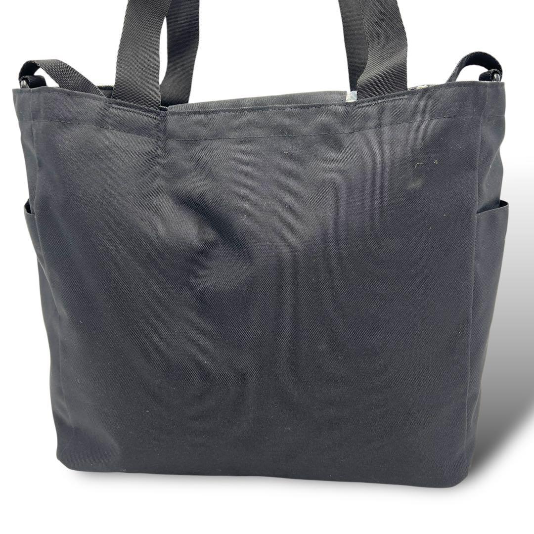 美品 アニエスベー マザーズバッグ トートバッグ 2WAY ブラック 383
