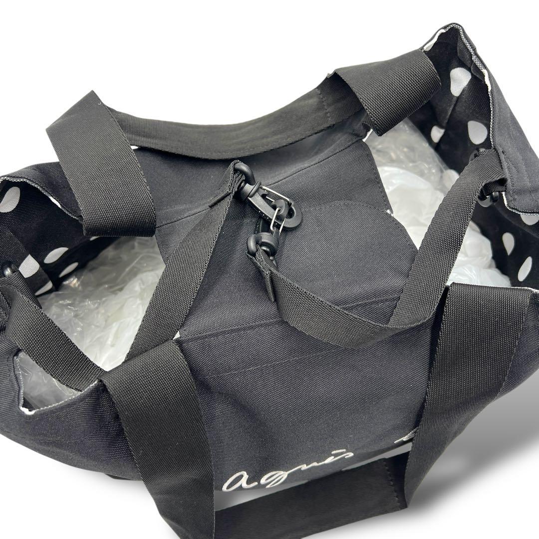 美品 アニエスベー マザーズバッグ トートバッグ 2WAY ブラック 383