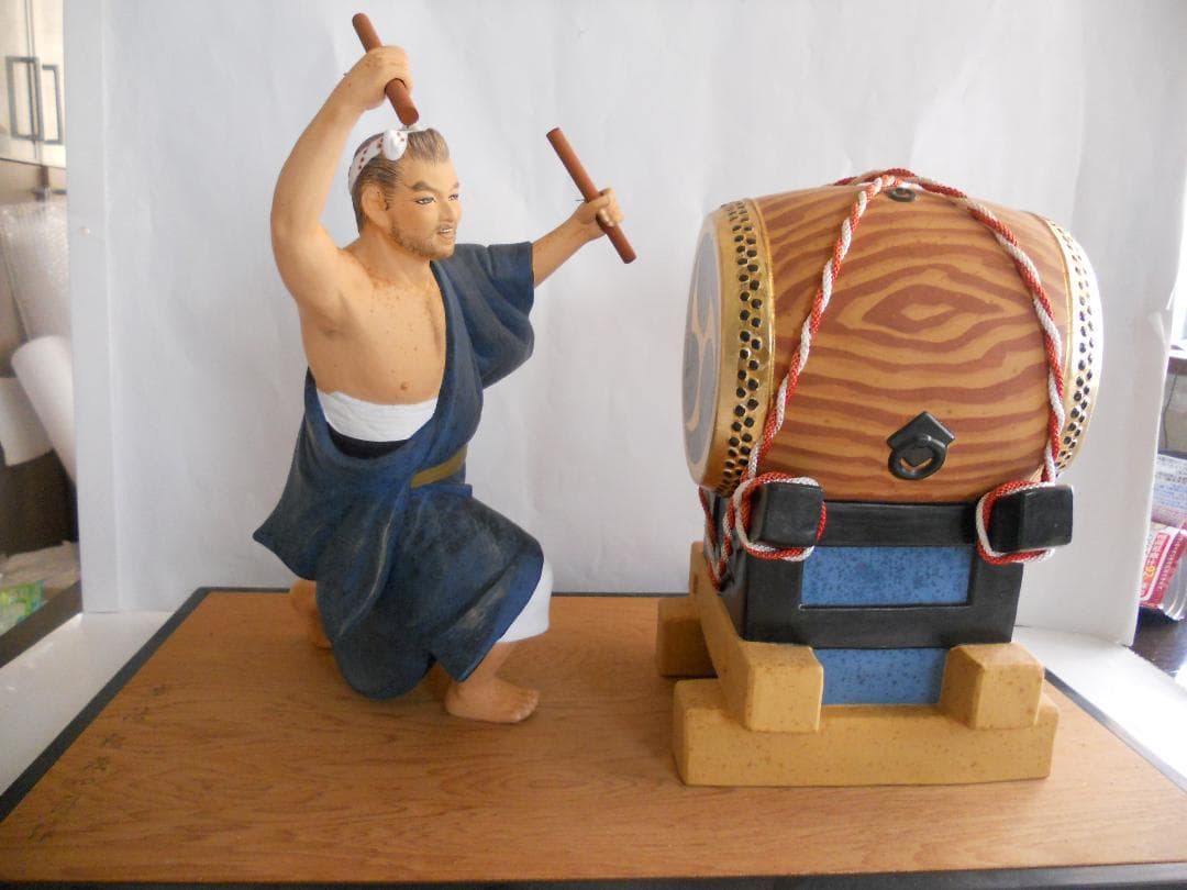 博多人形 『 無法松 』 伝統工芸士 初代 戸畑茂四郎 作 美品 です。