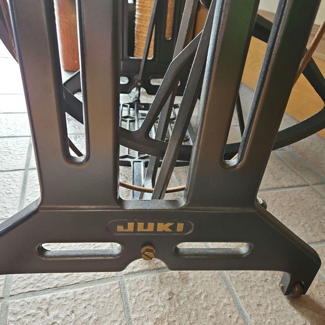 JUKI 足踏みミシン台 アンティーク 木製板付き 送料別