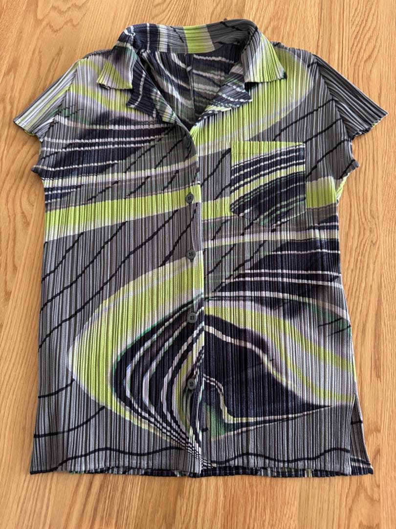 プリーツ プリーズ ／PLEATS PLEASE 開襟シャツ