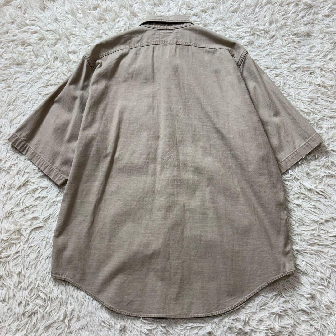 極美品　マディソンブルー　半袖シャツ　ハンプトン　ベージュ　2