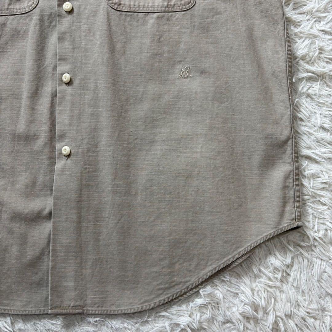 極美品　マディソンブルー　半袖シャツ　ハンプトン　ベージュ　2